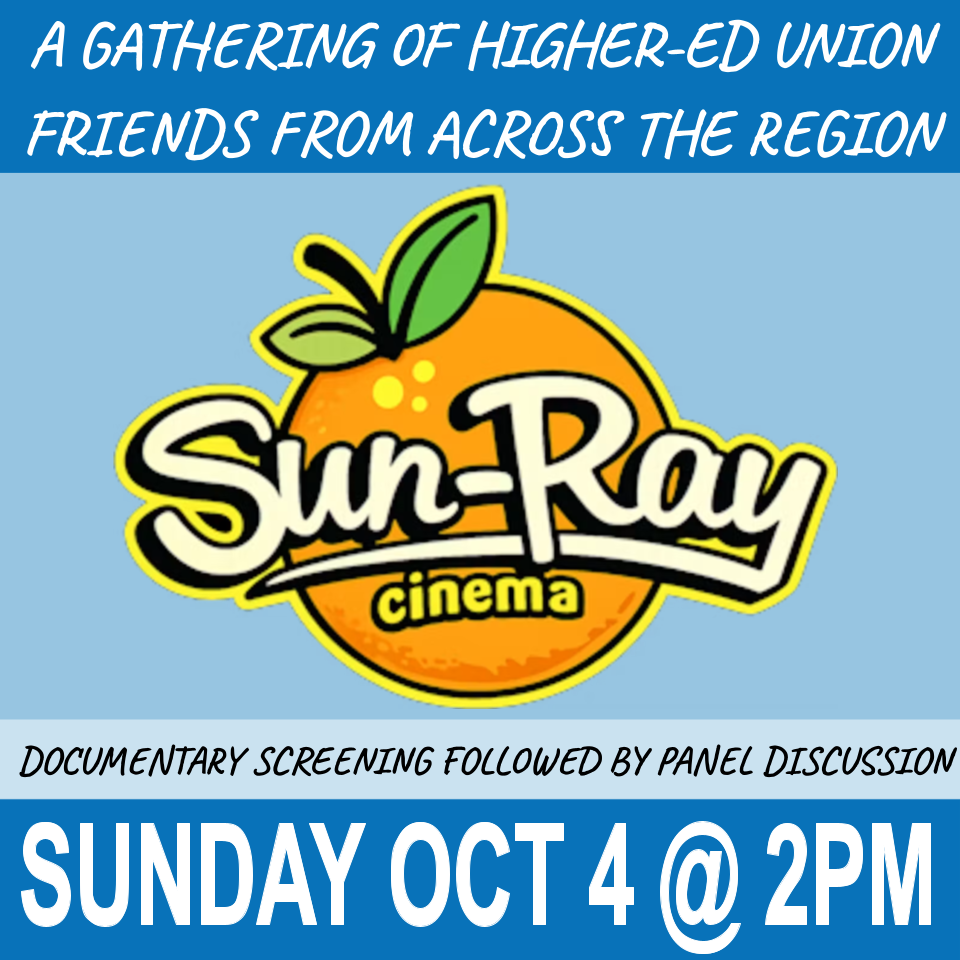 Sun Ray cinema logo and event details
